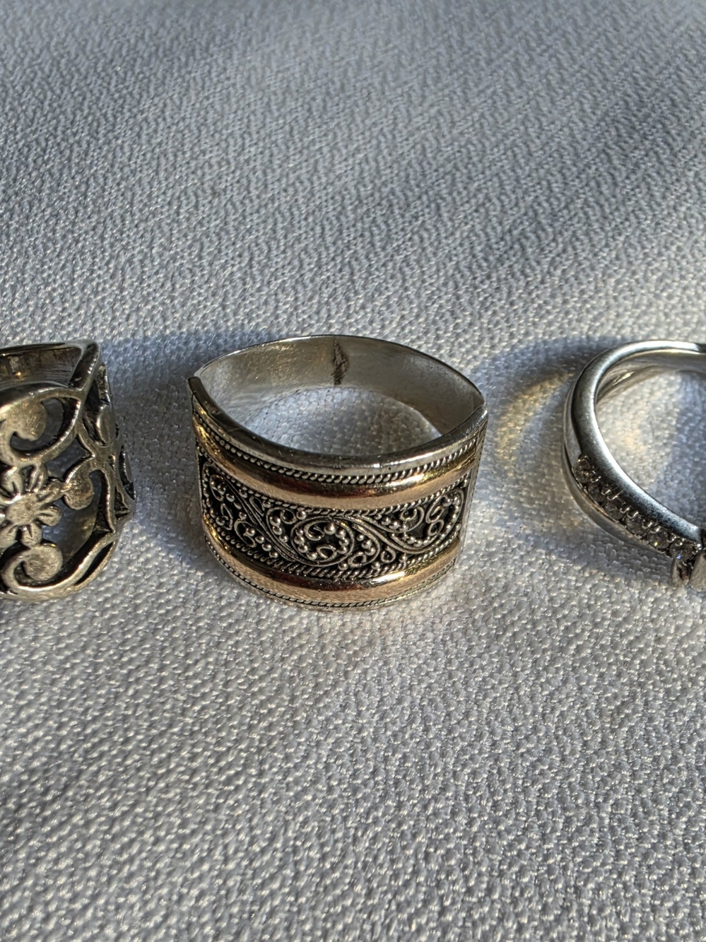Set Of 3 Band Rings